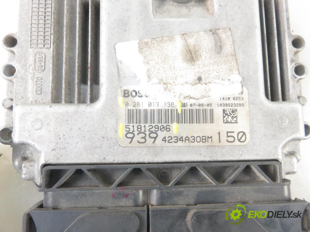ALFA ROMEO 159 (939_) SEDAN 2007 110,00 1.9 JTDM 16V - 939 A2.000 1910,00 řídící jednotka motora 51812906 ; 02981013138