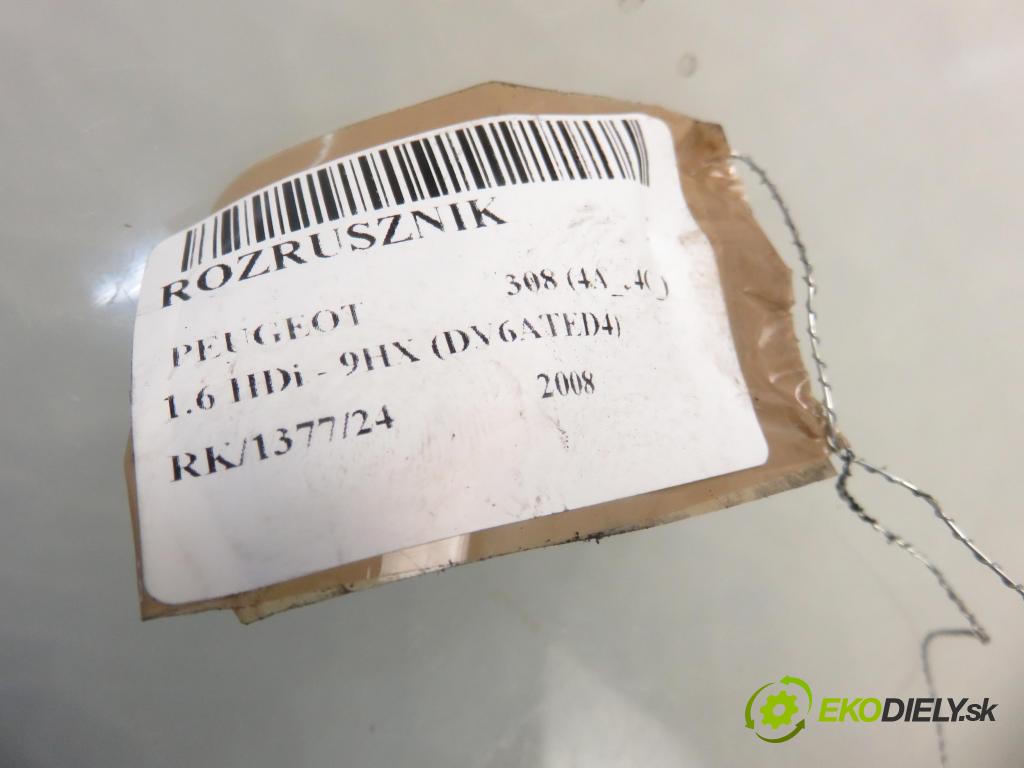 PEUGEOT 308 (4A_, 4C_) HB 2008 66,00 1.6 HDi 90 - 9HX (DV6ATED4) 1560,00 Štartér 9664016980 ; M000T22472 (Štartéry)