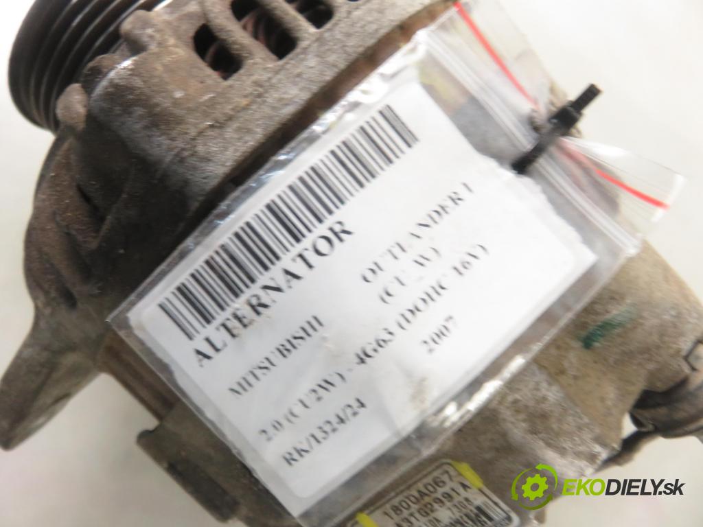 MITSUBISHI OUTLANDER I (CU_W) SUV 2007 100,00 2.0 (CU2W) - 4G63 (DOHC 16V) 1997,00 Alternátor A3TG2991A ; 1800A067 (Alternátory)