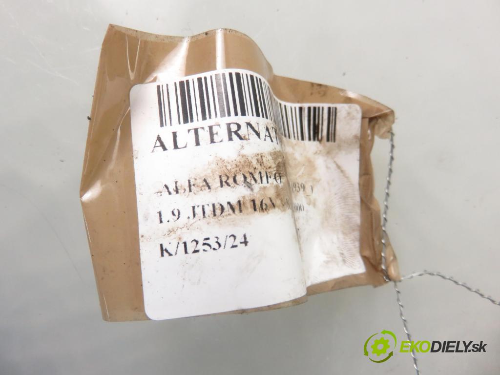 ALFA ROMEO 159 (939_) SEDAN 2007 110,00 1.9 JTDM 16V - 939 A2.000 1910,00 Alternátor 51764265 ; MS1012101090 (Alternátory)