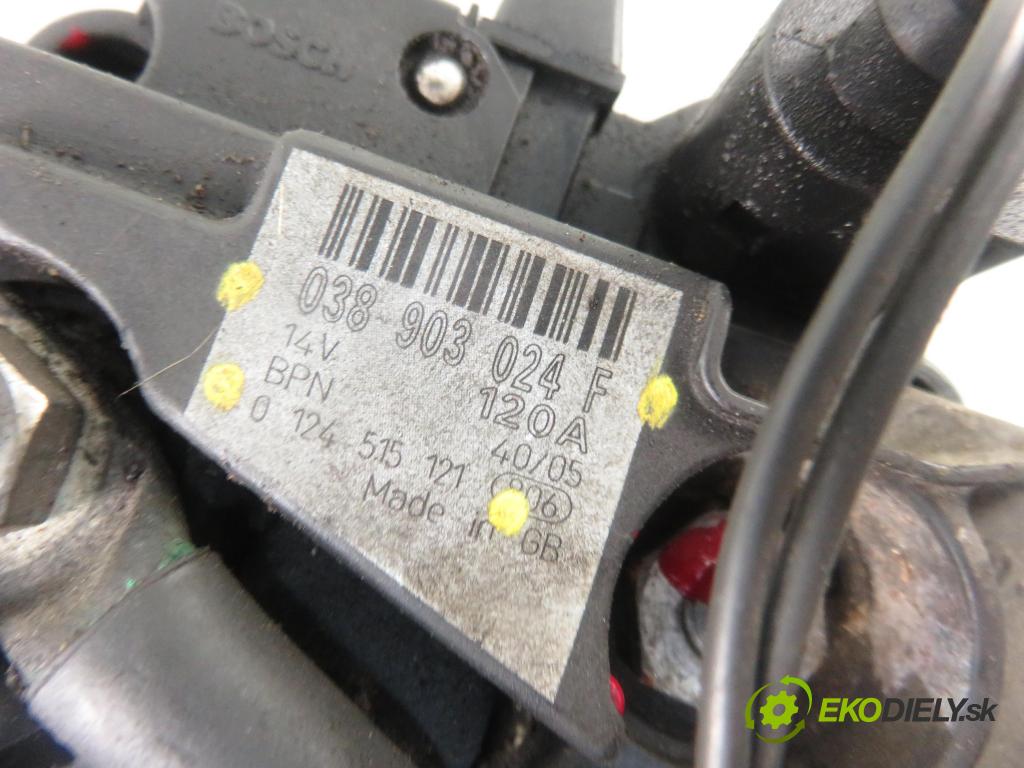 SKODA OCTAVIA I (1U2) LIFTBACK 2005 66,00 1.9 TDI - ALH 1896,00 Alternátor 038903024F ; 0124515121 (Alternátory)