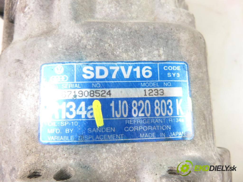 SKODA OCTAVIA I (1U2) LIFTBACK 2005 66,00 1.9 TDI - ALH 1896,00 KOMPRESOR: klimatizace 1J0820803K (Kompresory)