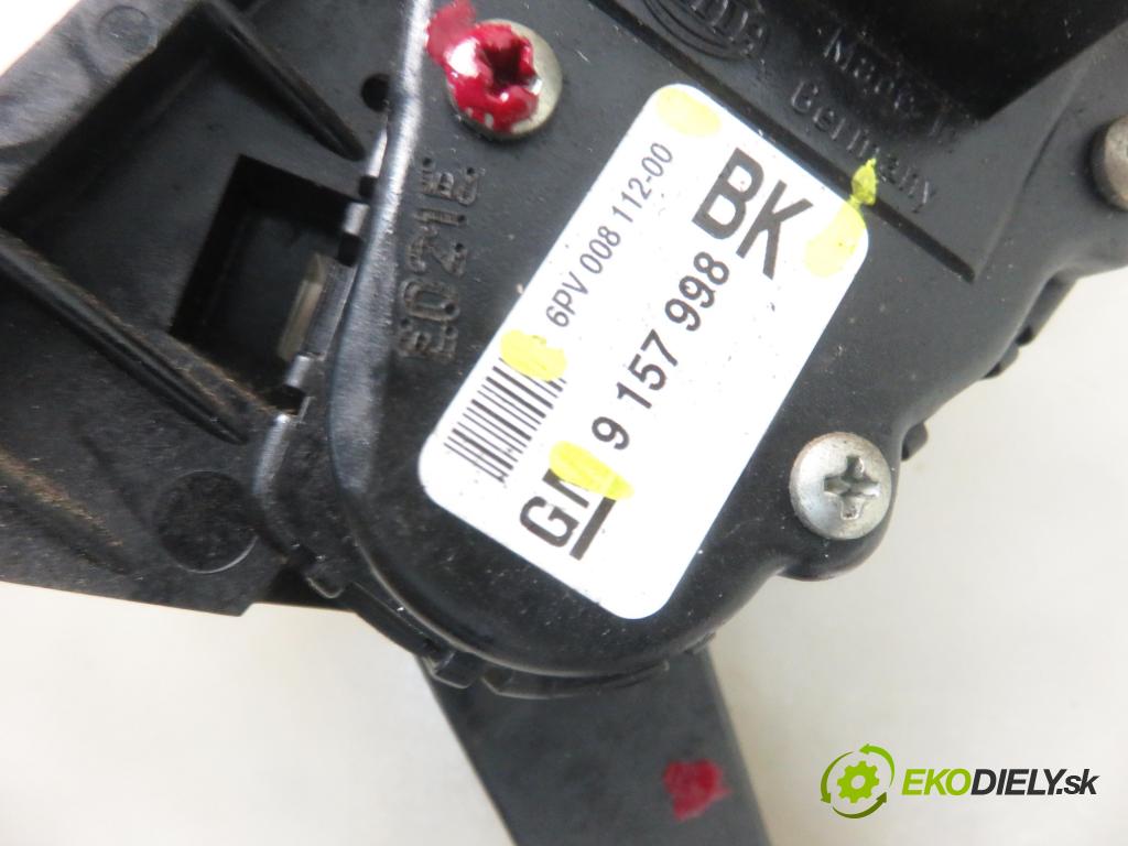 OPEL ASTRA G liftback (T98) HB 2001 92,00 1.8 16V - Z 18 XE 1796,00 Potenciometer plynu 9157998BK ; 6PV00811200 (Pedále)