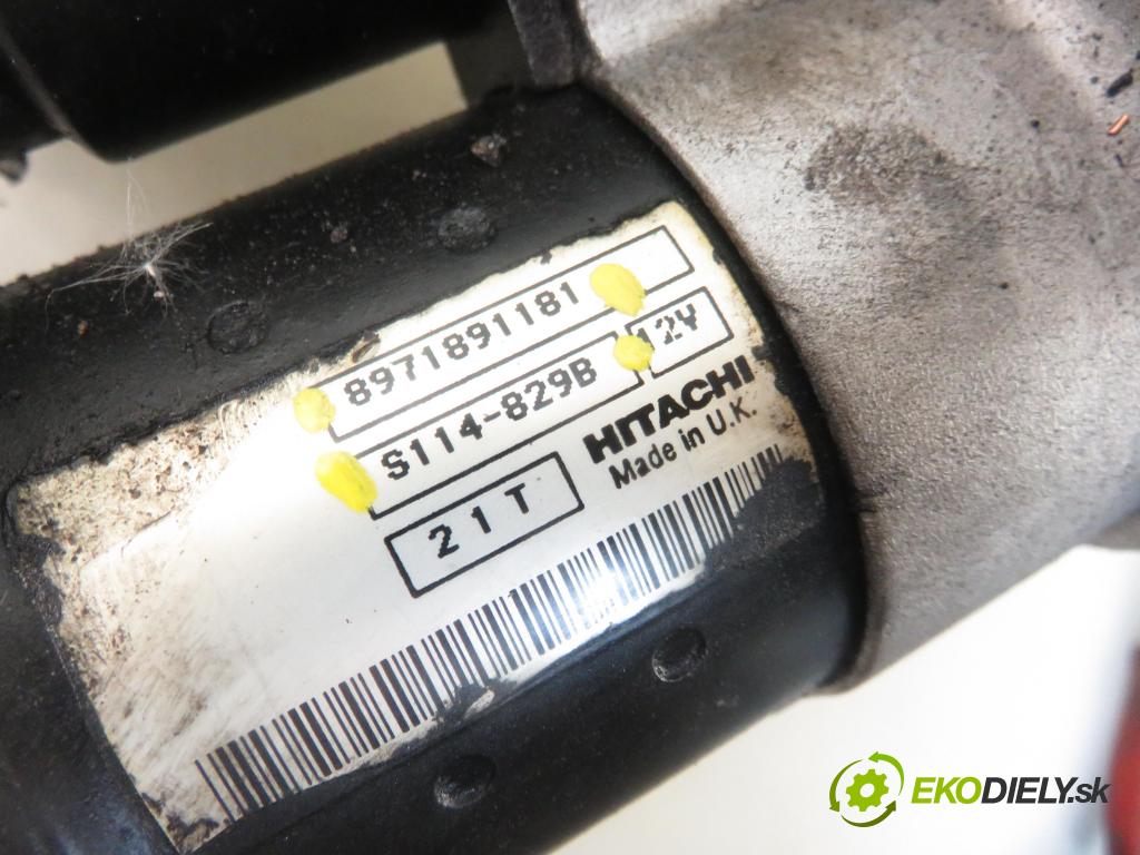 HONDA CIVIC VII Hatchback (EU, EP, EV) HB 2002 74,00 1.7 CTDi 101 - 4EE-2 (Isuzu) 1686,00 Štartér 8971891181 ; S114829B (Štartéry)