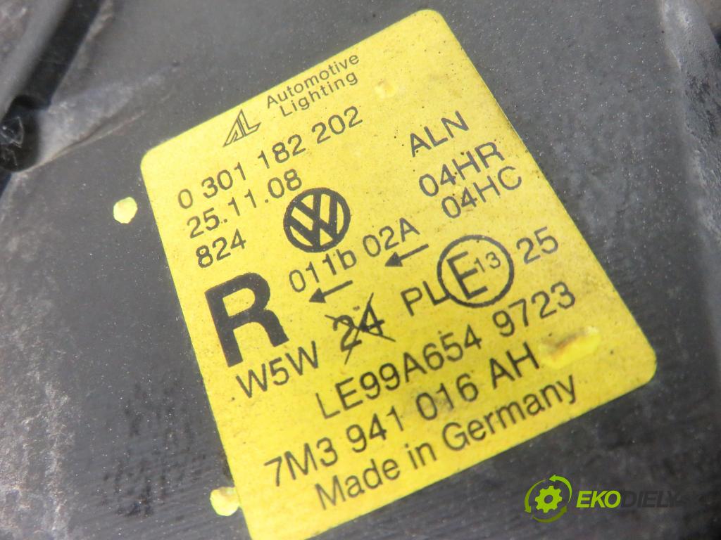 VW SHARAN (7M8, 7M9, 7M6) MINIVAN 2001 85,00 1.9 TDI PD 115 - AUY 1896,00 Svetlo PP 0301182202 ; 7M3941016AH