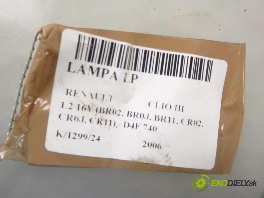 RENAULT CLIO III (BR0/1, CR0/1) HB 2006 55,00 1.2 16V 1149,00 Svetlo LP 8200459824