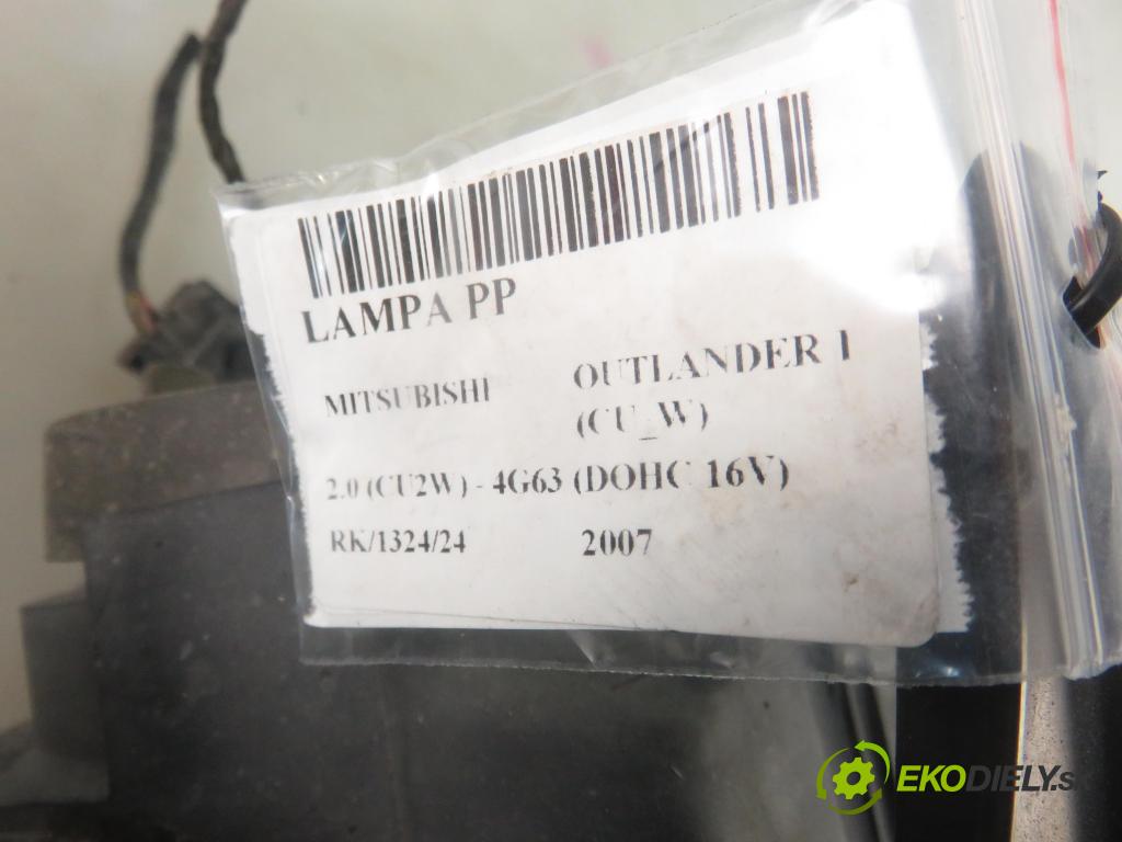 MITSUBISHI OUTLANDER I (CU_W) SUV 2007 100,00 2.0 (CU2W) - 4G63 (DOHC 16V) 1997,00 Svetlo PP