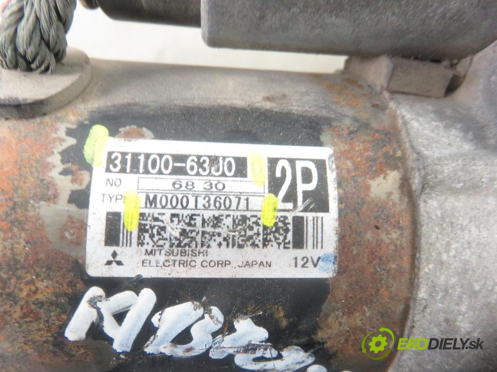 SUZUKI SWIFT III (MZ, EZ) HB 2006 68,00 1.3 92 - M13A 1328,00 Štartér 3110063J0 ; M000T36071 (Štartéry)