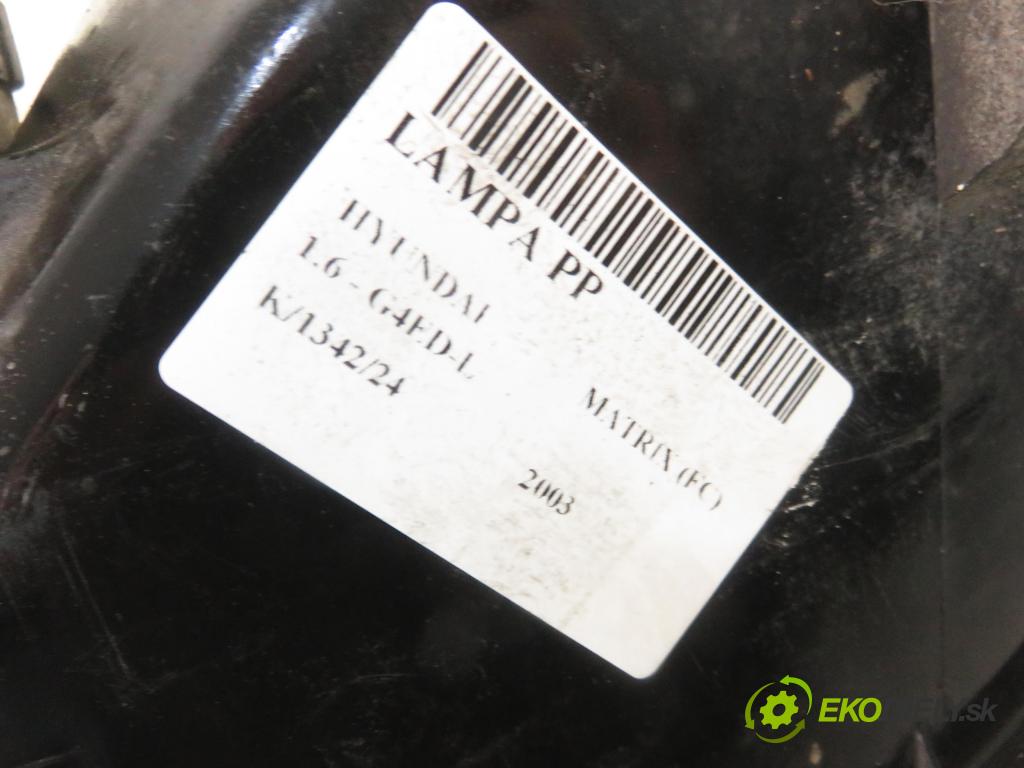 HYUNDAI MATRIX (FC) HB 2003 66,00 1.6 - G4ED-L 1599,00 Svetlo PP
