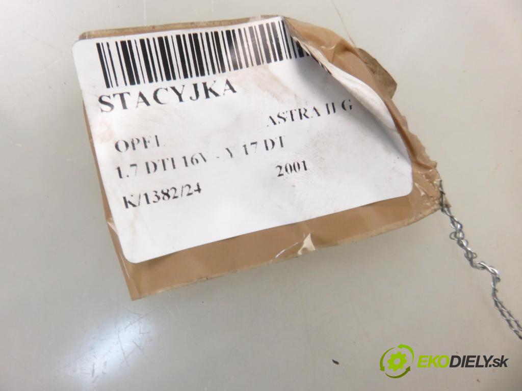 OPEL ASTRA G liftback (T98) HB 2001 55,00 1.7 DTI 16V - Y 17 DT 1686,00 spinačka 90589313 ; 90589389 ; 24445098 (Spínacie skrinky a kľúče)