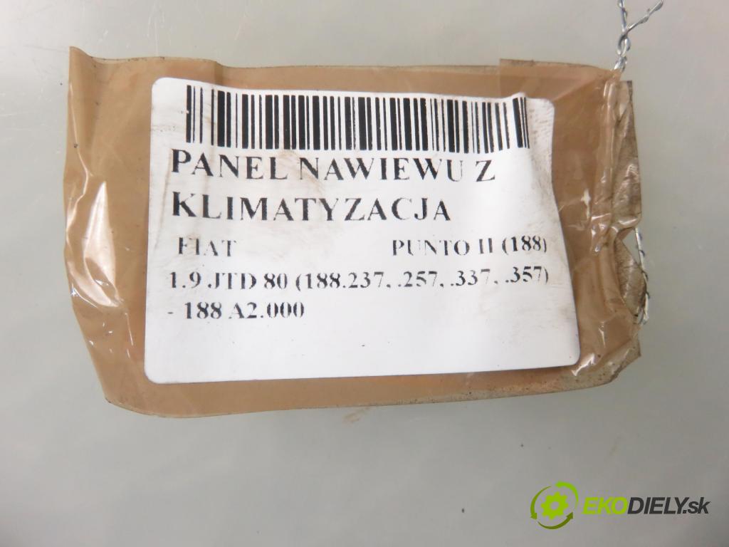 FIAT PUNTO (188_) HB 2001 59,00 1.9 JTD 80 - 188 A2.000 1910,00 Panel kúrenia KLIMATIZACE: