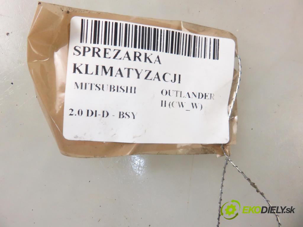 MITSUBISHI OUTLANDER II (CW_W) SUV 2007 103,00 2.0 DI-D 140 - BSY (Volkswagen Group) 1968,00 KOMPRESOR: klimatizace 7813A068 ; MSC90CAS (Kompresory)