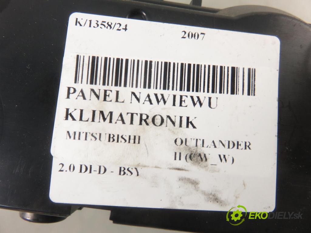 MITSUBISHI OUTLANDER II (CW_W) SUV 2007 103,00 2.0 DI-D 140 - BSY (Volkswagen Group) 1968,00 Panel kúrenia KLIMATRONIK 7820A115XA