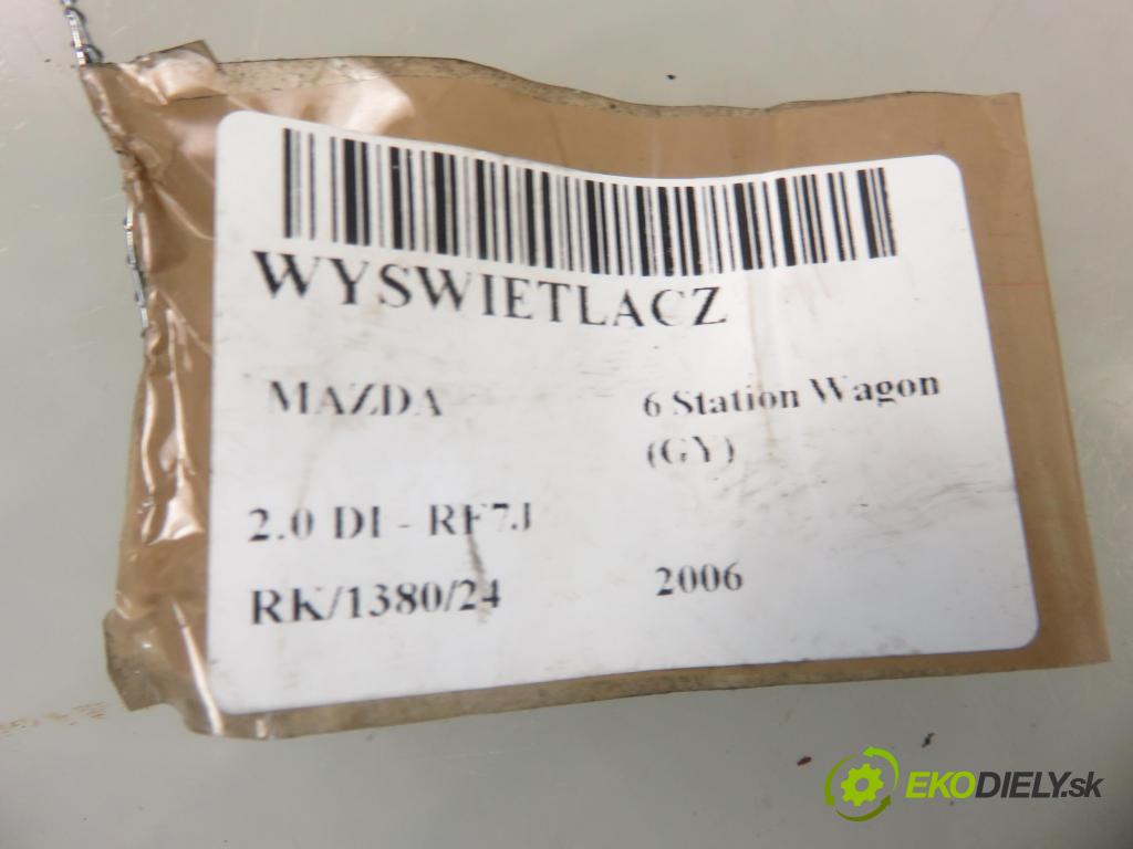 MAZDA 6 Station Wagon (GY) KOMBI 2006 105,00 2.0 DI 143 - RF7J 1998,00 ZOBRAZIT: CADM45912A