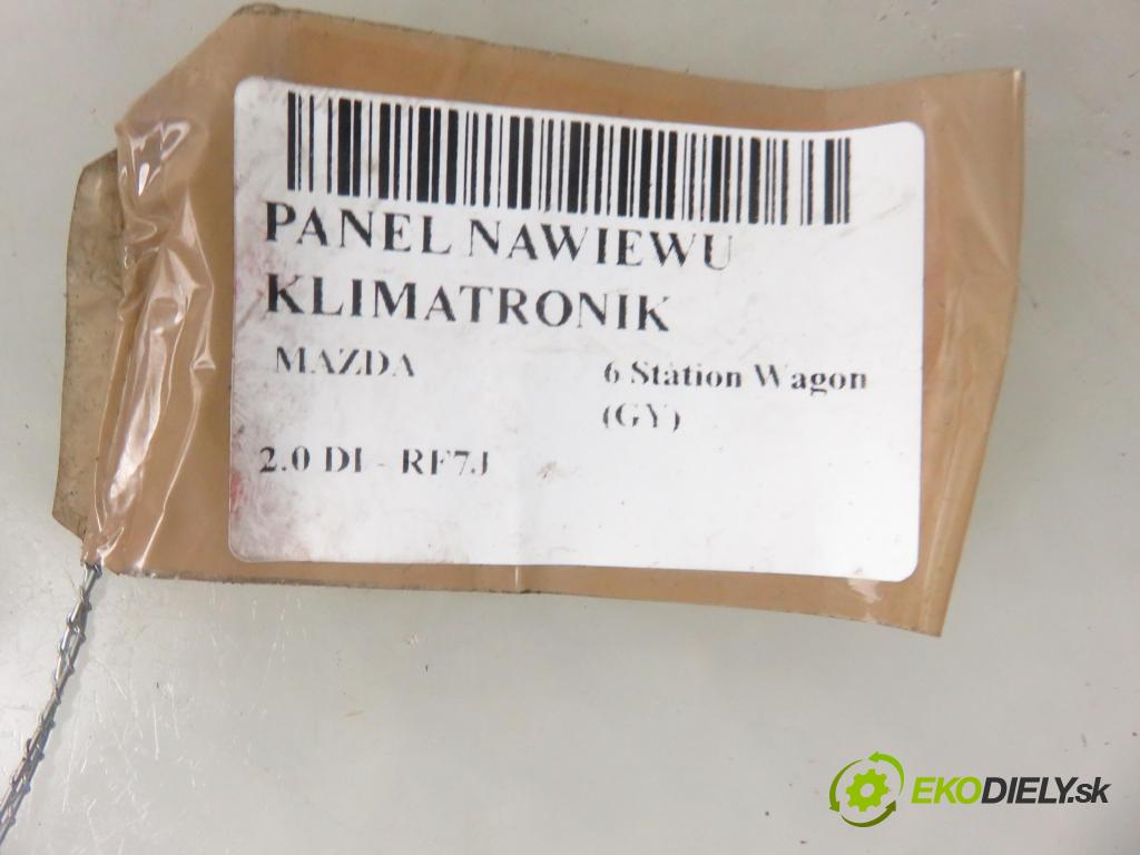 MAZDA 6 Station Wagon (GY) KOMBI 2006 105,00 2.0 DI 143 - RF7J 1998,00 Panel kúrenia KLIMATRONIK