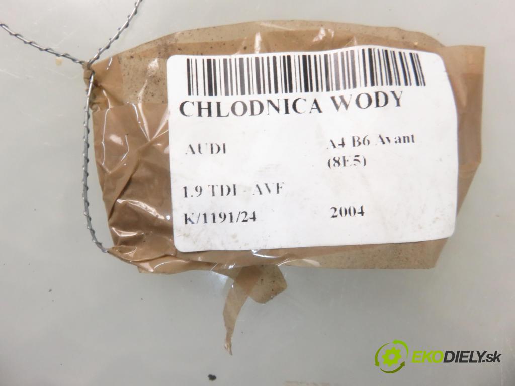 AUDI A4 Avant (8E5, B6) KOMBI 2004 96,00 1.9 TDI PD 130 - AVF 1896,00 chladič vody 8E0121251L