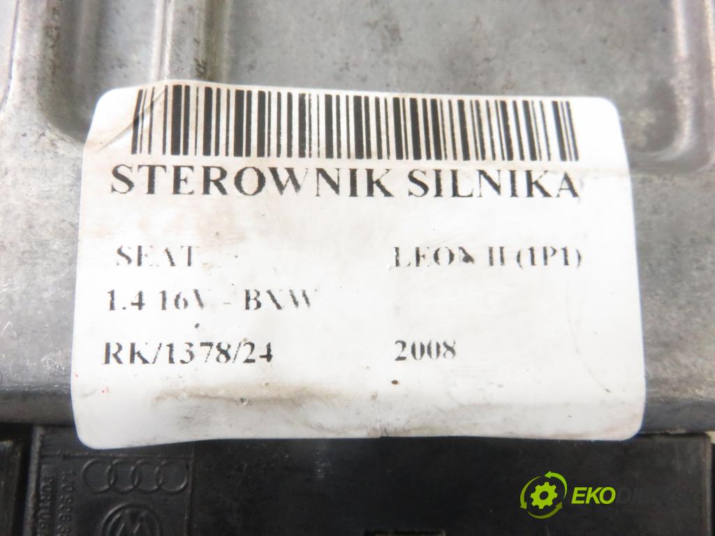 SEAT LEON (1P1) HB 2008 63,00 1.4 16V - BXW 1390,00 řídící jednotka motora 03C906024BC
