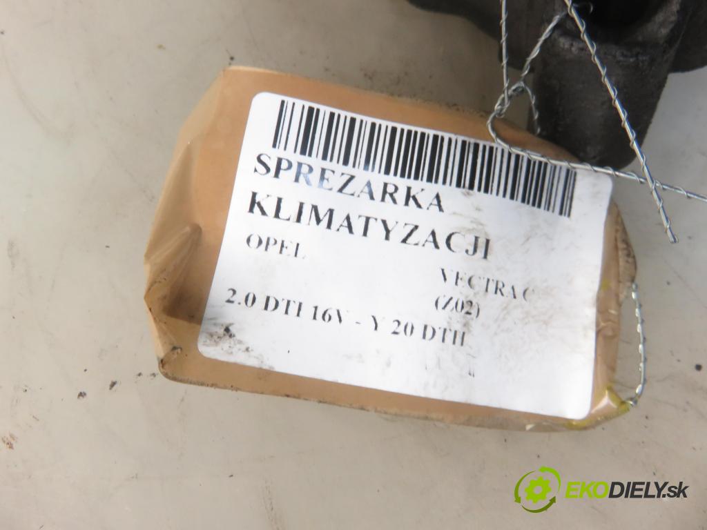 OPEL VECTRA C (Z02) SEDAN 2003 74,00 2.0 DTI 16V 101 - Y 20 DTH 1995,00 KOMPRESOR: klimatizácie 13140505 (Kompresory klimatizácie)