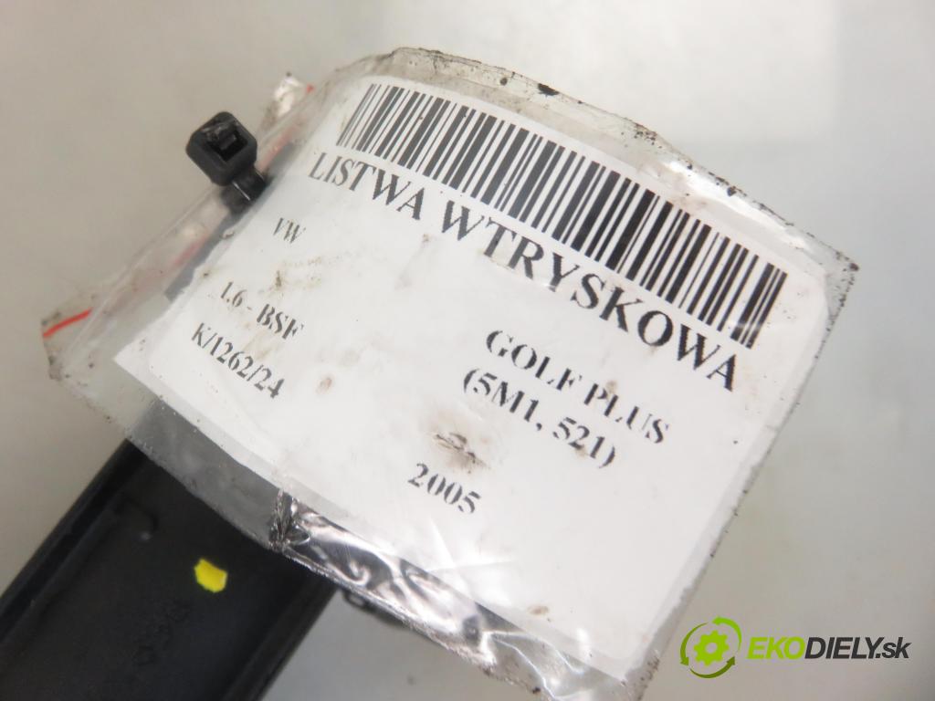 VW GOLF PLUS (5M1, 521) HB 2005 75,00 1.6 - BSF 1595,00 Lišta vstrekovacia 06A133317AS ; 06A906031BT (Vstrekovacie lišty)