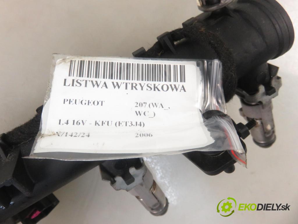 PEUGEOT 207 (WA_, WC_) HB 2006 65,00 1.4 16V - KFU (ET3J4) 1360,00 Lišta vstrekovacia 9652451580 ; IPM012 (Vstrekovacie lišty)