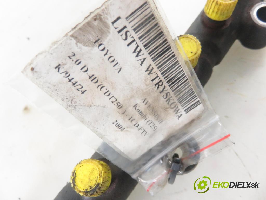 TOYOTA AVENSIS Kombi (_T25_) KOMBI 2004 85,00 2.0 D-4D 116 - 1CD-FTV 1995,00 Lišta vstrekovacia 8945860010 (Vstrekovacie lišty)