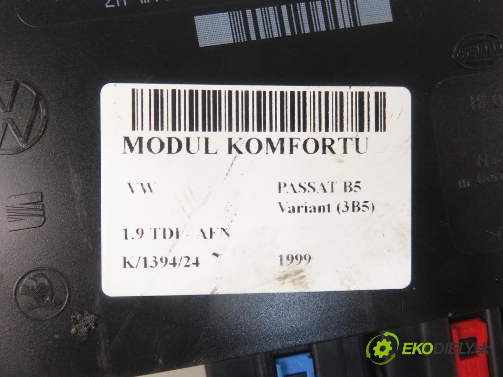 VW PASSAT B5 Variant (3B5) KOMBI 1999 81,00 1.9 TDI 110 - AFN 1896,00 MODUL komfortu 1J0959799R