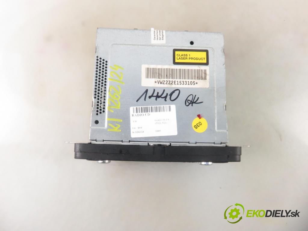 VW GOLF PLUS (5M1, 521) HB 2005 75,00 1.6 - BSF 1595,00 RADIO CD