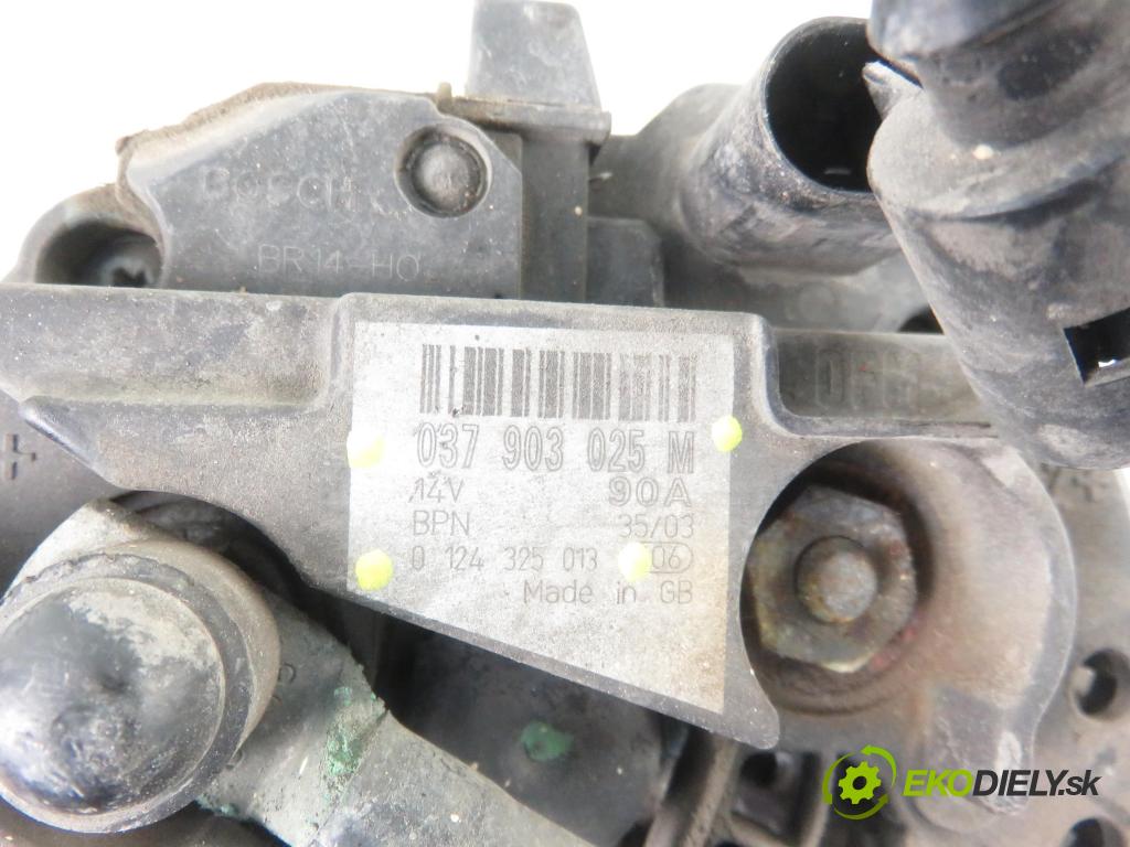 SKODA FABIA I SEDAN (6Y3) HB 2003 55,00 1.4 16V - BBY 1390,00 Alternátor 037903025M ; 0124325013 (Alternátory)