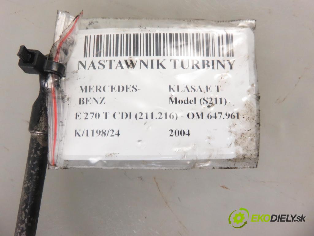 MERCEDES-BENZ KLASA E T-Model (S211) KOMBI 2004 130,00 E 270 T CDI 177 - OM 647.961 2685,00 nastavovač turba 6NW008412712120 (Ostatní)