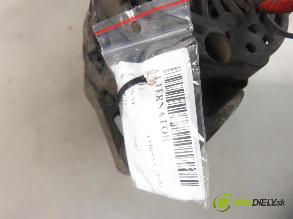 OPEL CORSA C (X01) HB 2002 43,00 1.0 12V 58 - Z 10 XE 973,00 Alternátor 0124225048 ; 24437119 (Alternátory)
