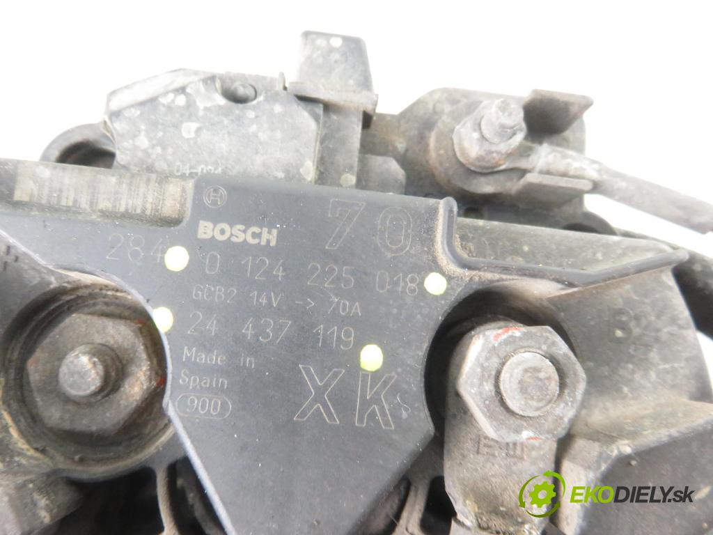 OPEL CORSA C (X01) HB 2002 43,00 1.0 12V 58 - Z 10 XE 973,00 Alternátor 0124225048 ; 24437119 (Alternátory)