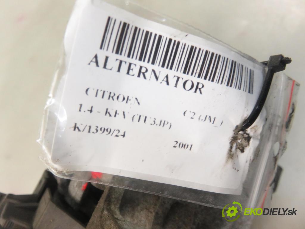 CITROEN C2 (JM_) HB 2001 50,00 1.4 - KFV (TU3JP) 1360,00 Alternátor 9656955880 (Alternátory)