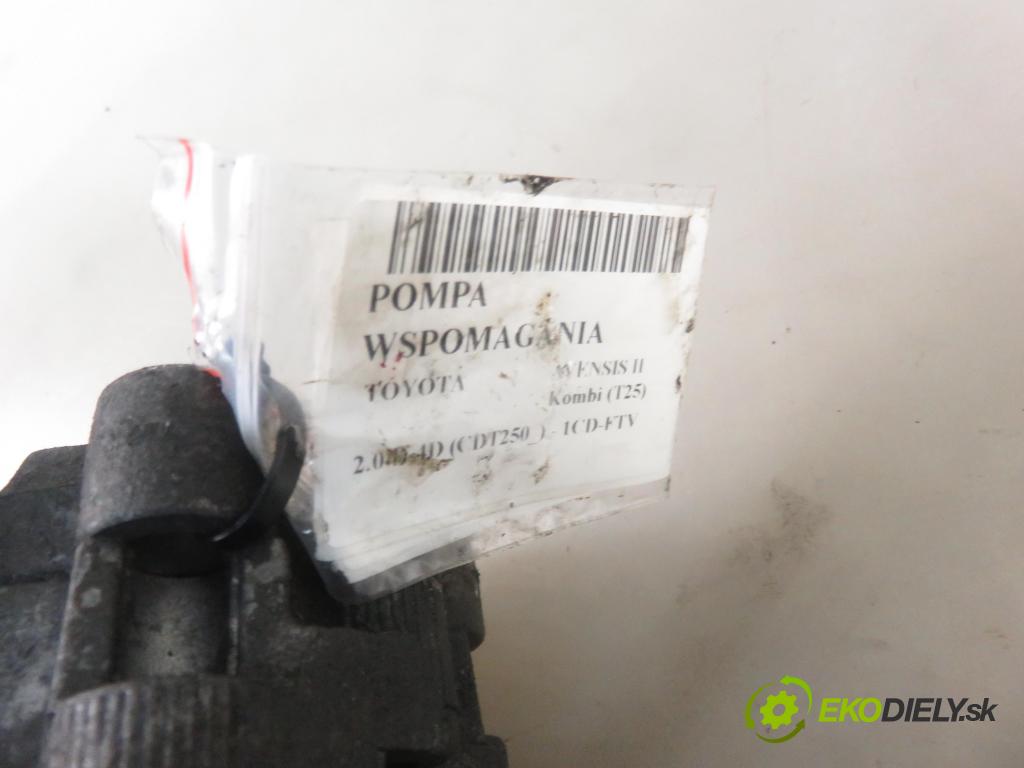 TOYOTA AVENSIS Kombi (_T25_) KOMBI 2004 85,00 2.0 D-4D 116 - 1CD-FTV 1995,00 Pumpa servočerpadlo (Servočerpadlá, pumpy riadenia)