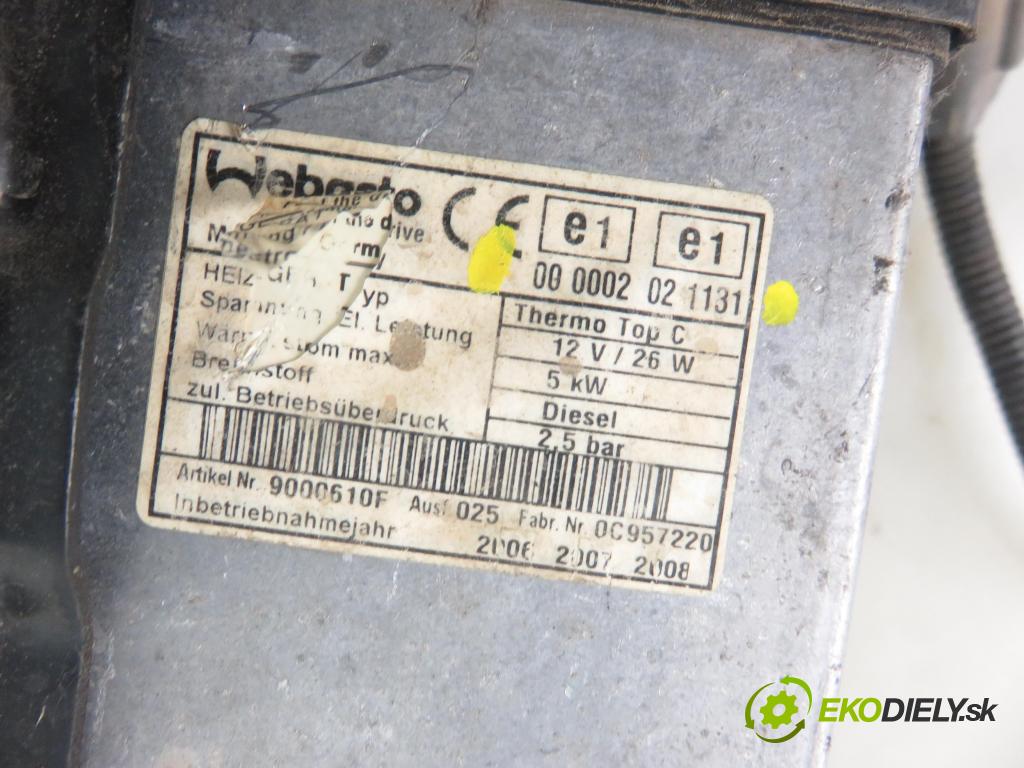 MAZDA 6 Station Wagon (GY) KOMBI 2006 105,00 2.0 DI 143 - RF7J 1998,00 Webasto 000002021131 (Webasto)