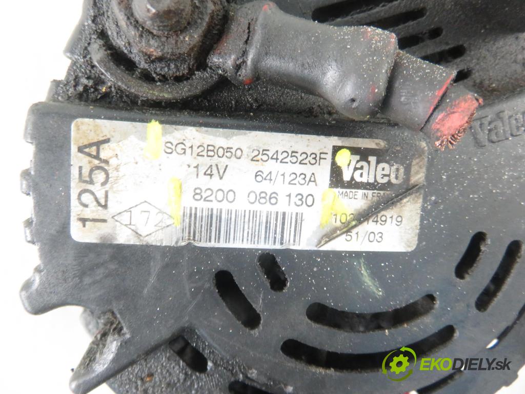 RENAULT TRAFIC II Skrzynia (FL) FURGON 2001 74,00 1.9 dCi - F9Q 760 1870,00 Alternátor 8200086130 ; SG12B050 ; 2542523F (Alternátory)