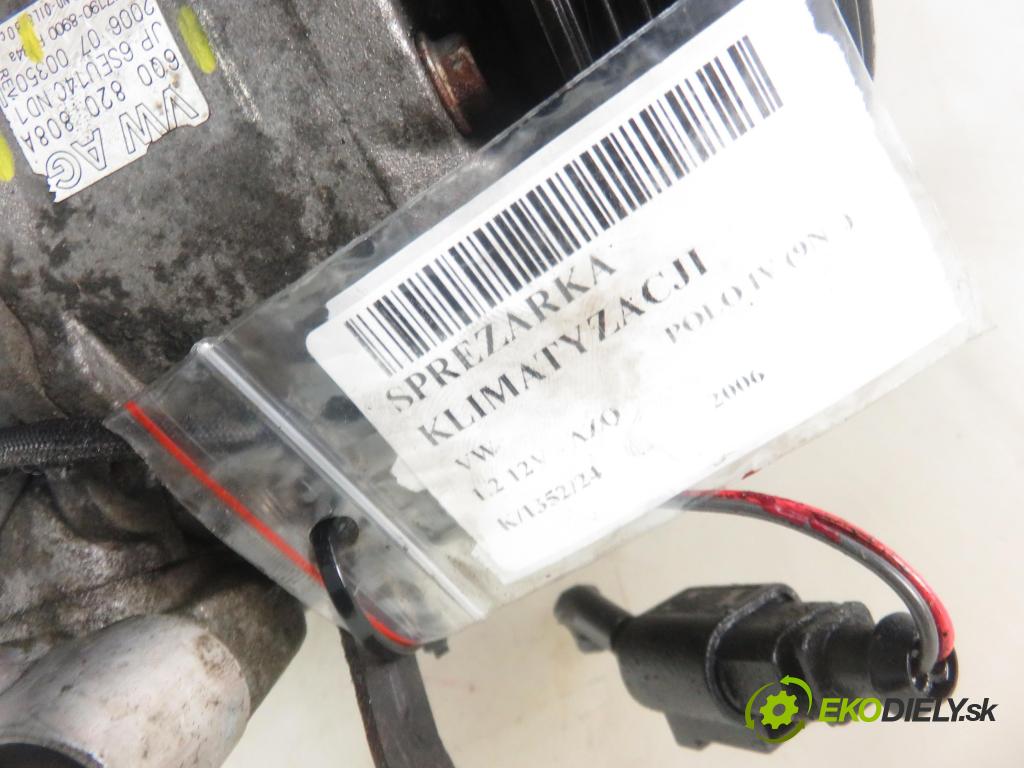 VW POLO (9N_) HB 2006 47,00 1.2 12V 64 - AZQ 1198,00 KOMPRESOR: klimatizace 6Q0820808A ; 4471908900 (Kompresory)