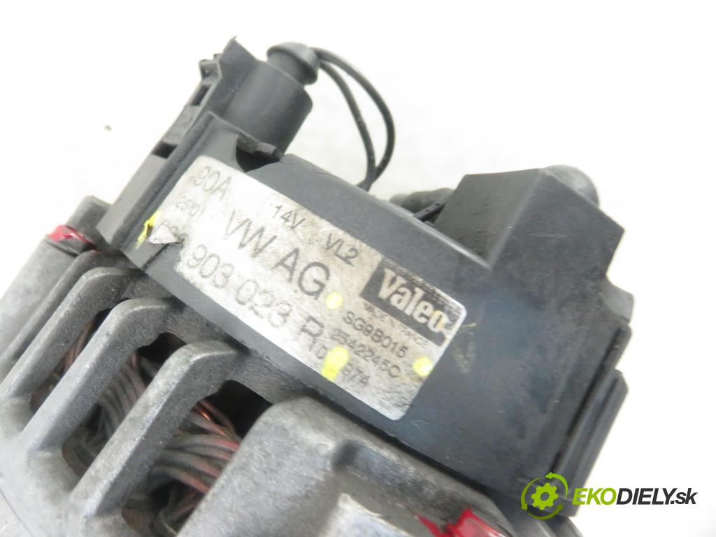 AUDI A3 (8L1) HB 2001 96,00 1.9 TDI PD 130 - ASZ 1896,00 Alternátor 038903023R ; SG9B015 (Alternátor)