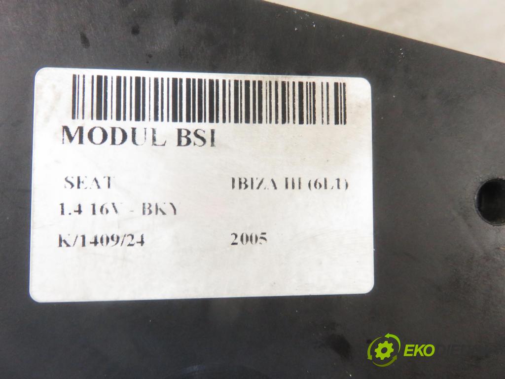 SEAT IBIZA III (6L1) HB 2005 55,00 1.4 16V - BKY 1390,00 MODUL BSI 6Q1937049D ; 5WK48212D