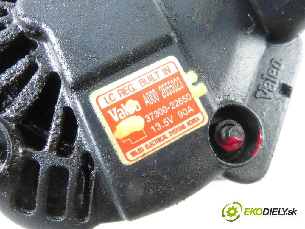 HYUNDAI MATRIX (FC) HB 2003 66,00 1.6 - G4ED-L 1599,00 Alternátor 3730022650 ; A0002655023 (Alternátory)