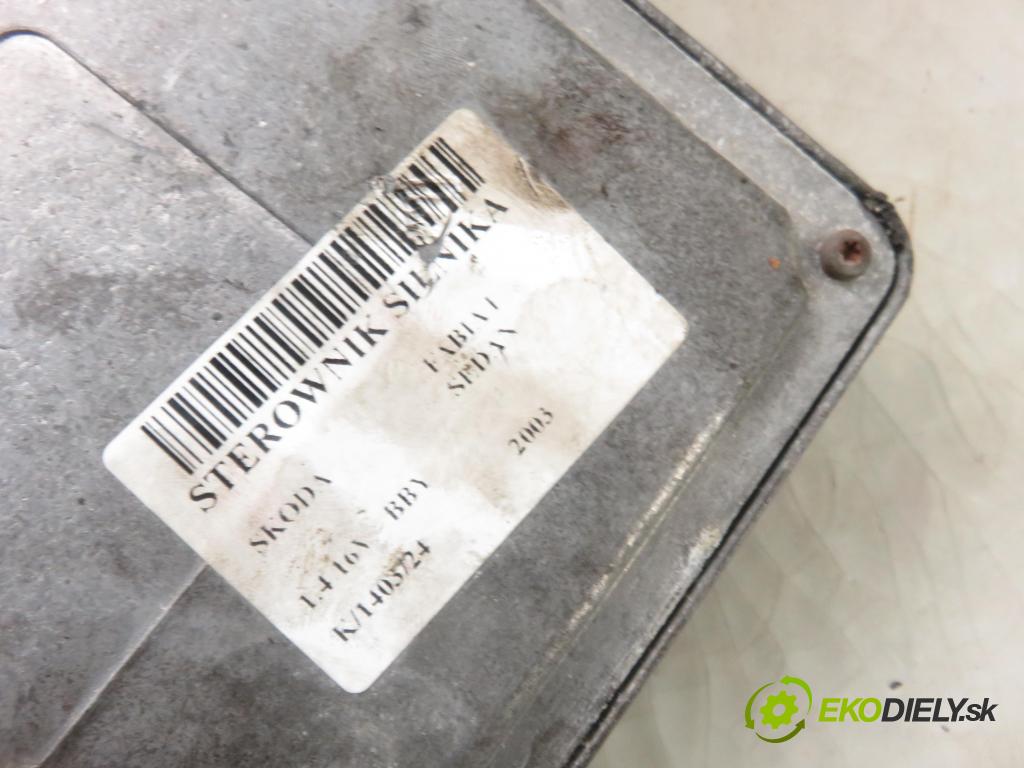 SKODA FABIA I SEDAN (6Y3) HB 2003 55,00 1.4 16V - BBY 1390,00 řídící jednotka motora 036906034ET ; IAW4MVET