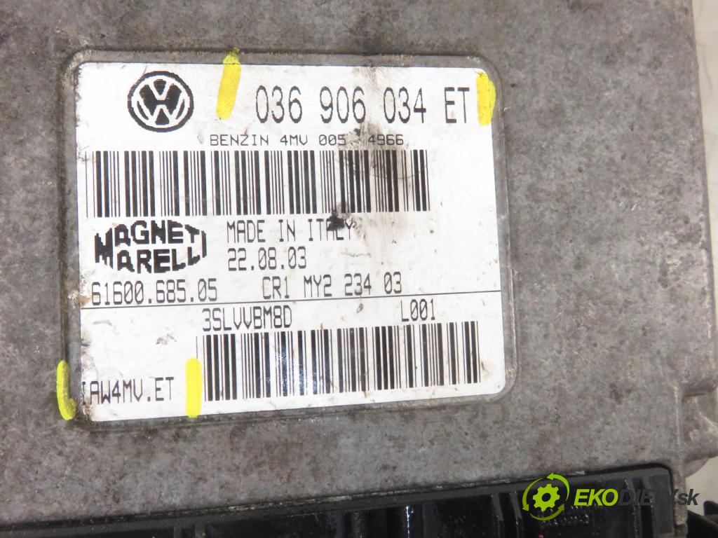 SKODA FABIA I SEDAN (6Y3) HB 2003 55,00 1.4 16V - BBY 1390,00 řídící jednotka motora 036906034ET ; IAW4MVET