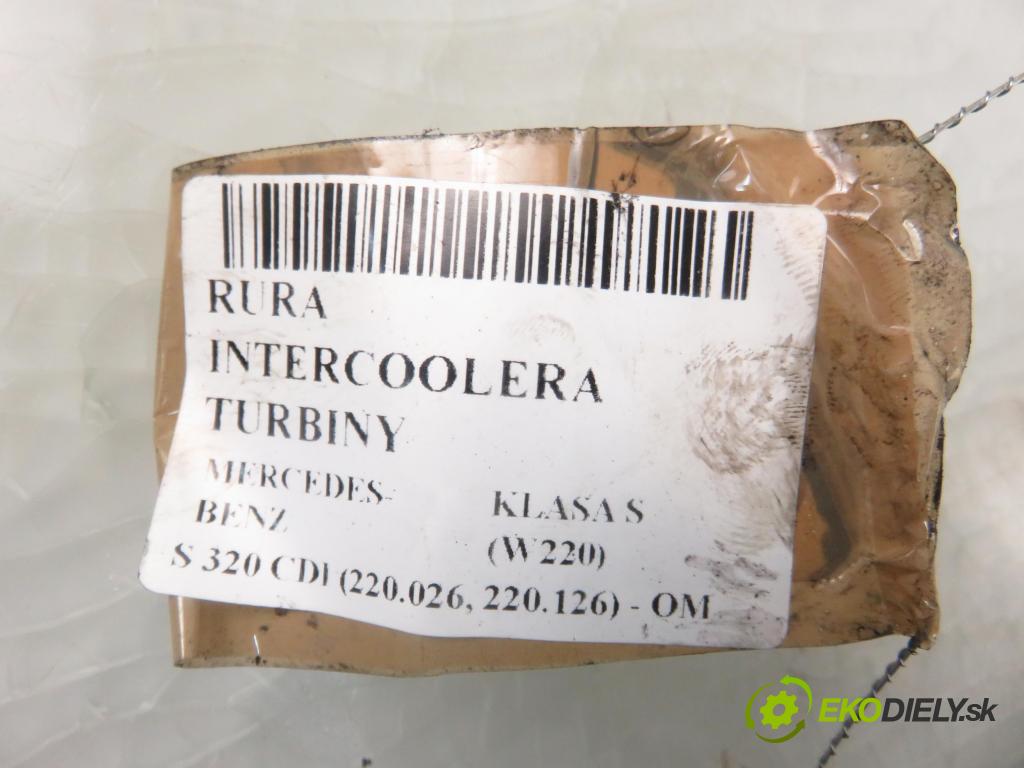 MERCEDES-BENZ KLASA S (W220) SEDAN 2002 145,00 S 320 CDI 197 - OM 613.960 3222,00 Rúra intercoolera turba A2205280782