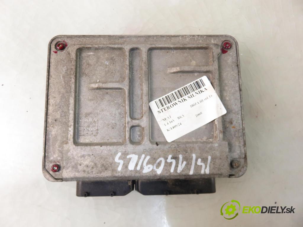 SEAT IBIZA III (6L1) HB 2005 55,00 1.4 16V - BKY 1390,00 řídící jednotka motora 036906034JG ; IAW4TVJG