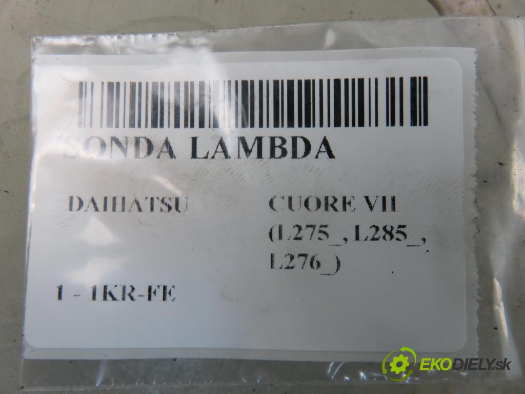 DAIHATSU CUORE VII (L275_, L285_, L276_) HB 2007 51,00 1 - 1KR-FE 998,00 sonda lambda 89465B2060 (Lambda sondy)