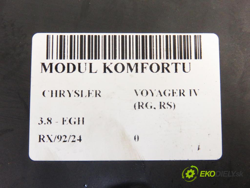 CHRYSLER VOYAGER IV (RG, RS) MINIVAN 2006 160,00 3.8 - EGH 3778,00 MODUL komfortu P04692245AB