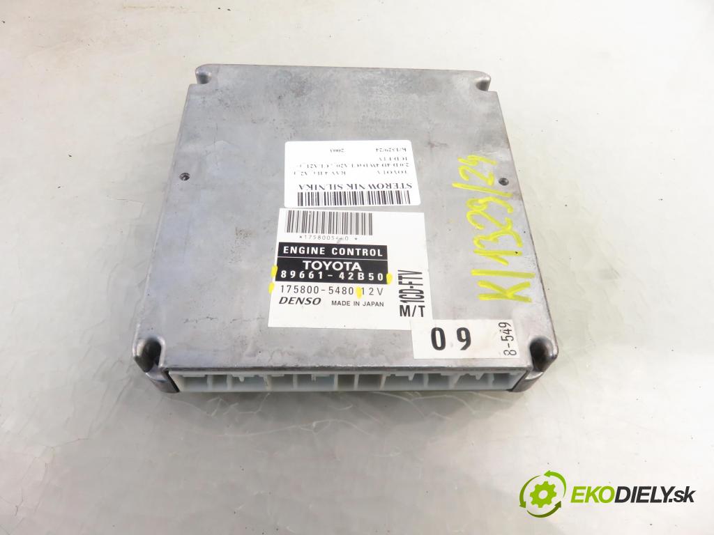 TOYOTA RAV 4 II (_A2_) SUV 2003 85,00 2.0 D-4D 4WD 116 - 1CD-FTV 1995,00 řídící jednotka motora 8966142B50 ; 1758005480