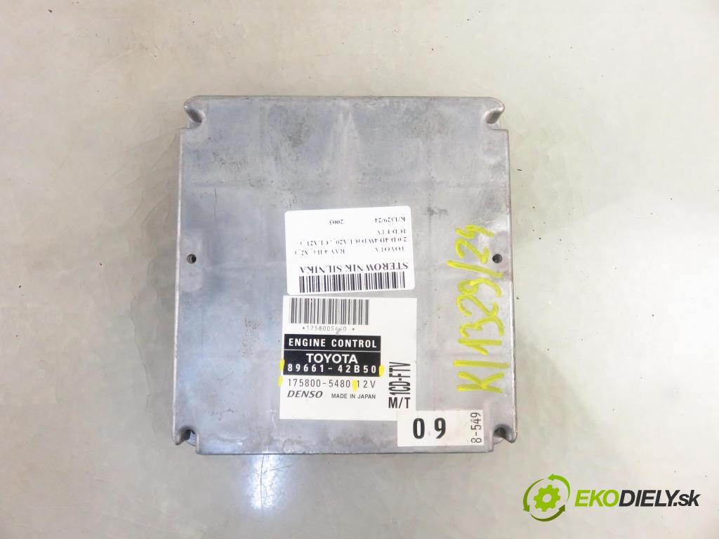 TOYOTA RAV 4 II (_A2_) SUV 2003 85,00 2.0 D-4D 4WD 116 - 1CD-FTV 1995,00 řídící jednotka motora 8966142B50 ; 1758005480