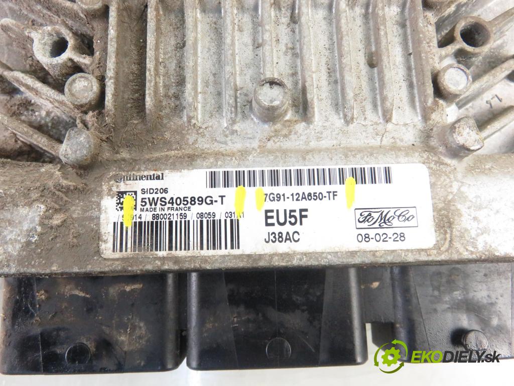 FORD S-MAX (WA6) MINIVAN 2006 92,00 1.8 TDCi 125 - QYWA 1753,00 řídící jednotka motora 7G9112A650TF ; 5WS40589GT