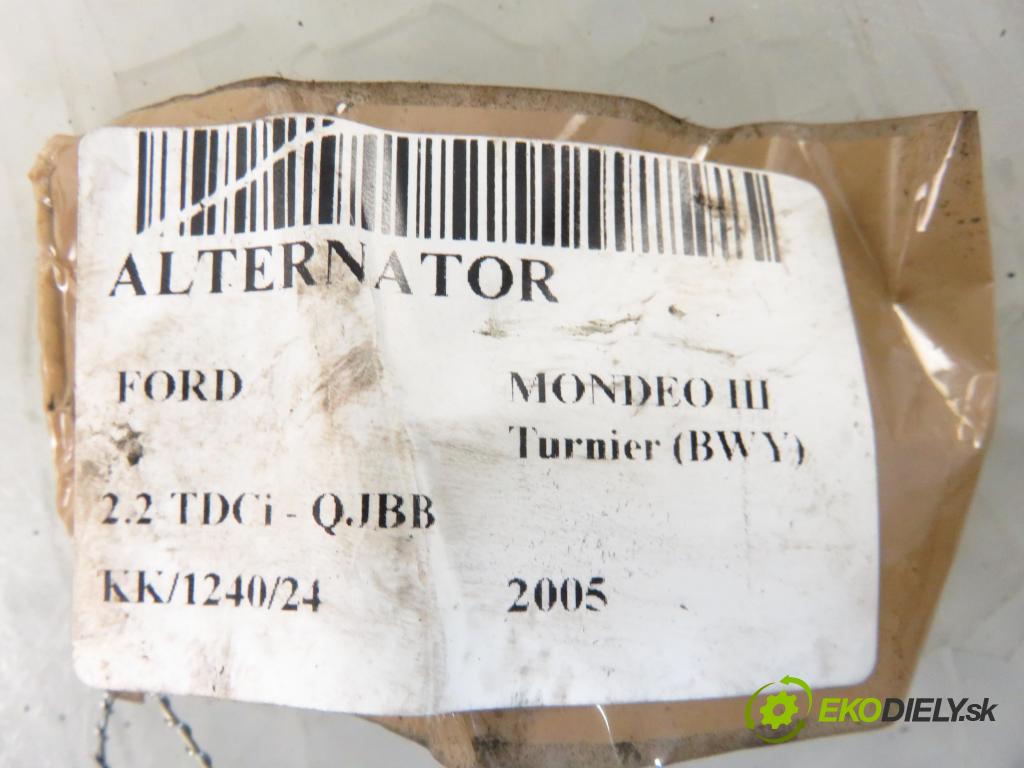 FORD MONDEO III Turnier (BWY) KOMBI 2005 114,00 2.2 TDCi 155 - QJBB 2198,00 Alternátor  (Alternátory)
