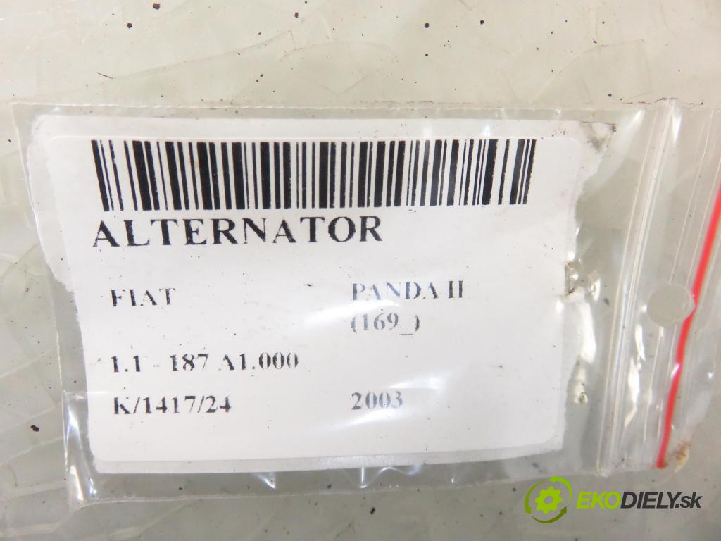 FIAT PANDA (169_) HB 2003 40,00 1.1 54 - 187 A1.000 1108,00 Alternátor 46843093 (Alternátory)